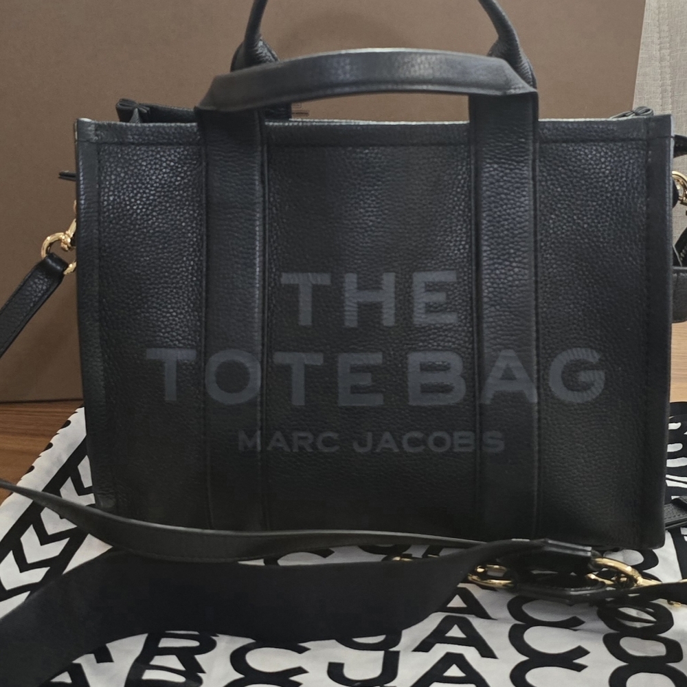 Marc Jacobs Black Leather Briefcase